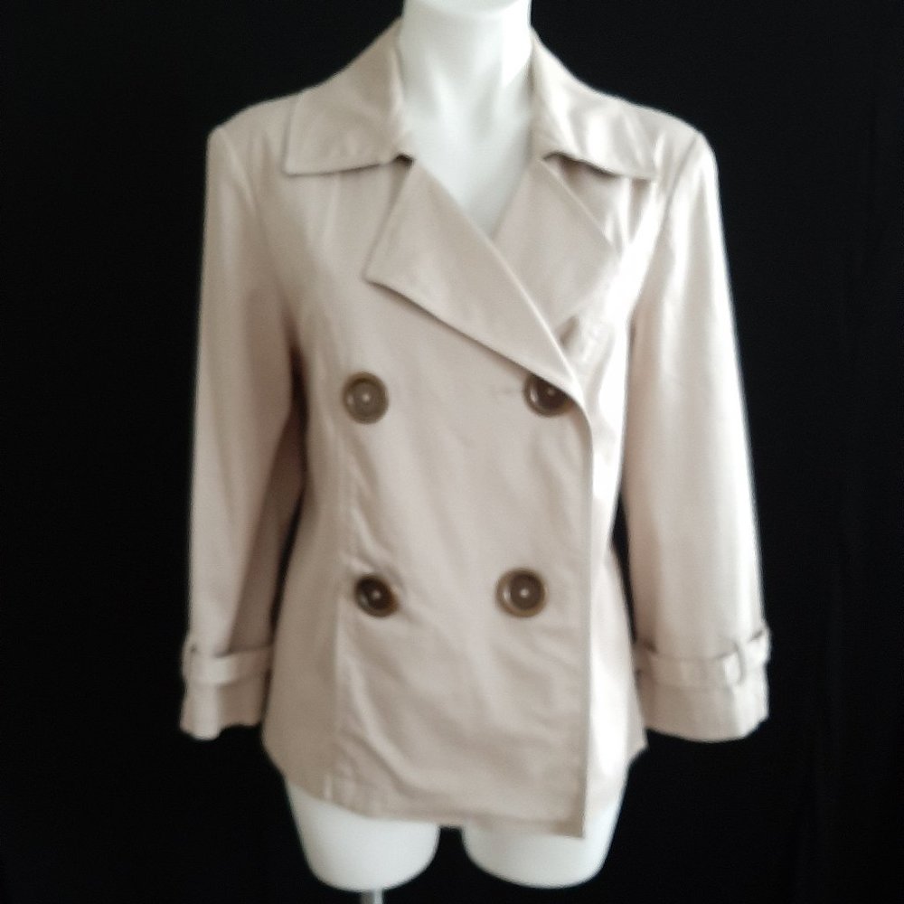 Lightweight Khaki Double-Breasted Jacket - image 1